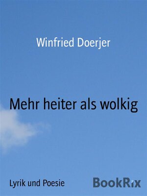 cover image of Mehr heiter als wolkig